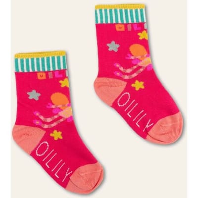 Oilily Mirobot Sokken- maat32-34 Roze
