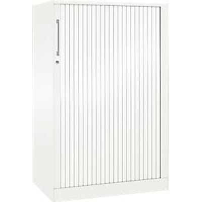 Roldeurkast ASISTO C 3000, 3 ordnerhoogten, B 800 mm, wit/wit