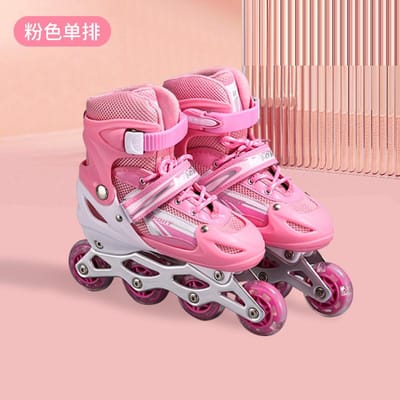 Professionele kinderskeelerset, beginnersheren- en damesskates, volwassen skates met enkele flits L size 39-42