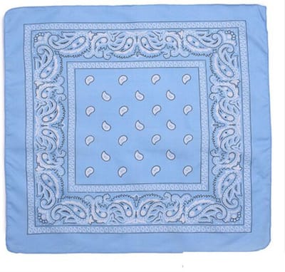 Boerenzakdoek - Cowboy Zakdoek - Bandana - Dames - Heren - Lichtblauw