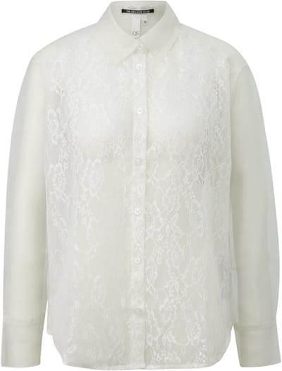 Transparante Blouse met Kant Voorkant Dames QS