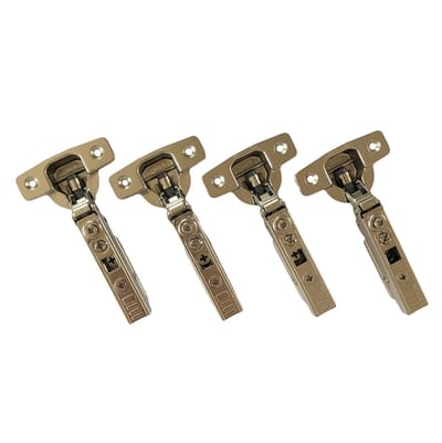 NELI 4er-Set softclose scharnieren voor Metod (zoals UTRUSTA) met 4 scharnieren, 16 schroeven en 16 expansiehulzen (kunststof deuvels)