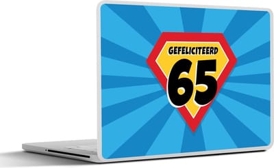 Laptop sticker - 11.6 inch - Jubileum - Superheld - Feest - 30x21cm - Laptopstickers - Laptop skin - Cover