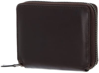 LEONHARD HEYDEN Leren Portemonnee Roma Zip Around Wallet Brown Donkerbruin