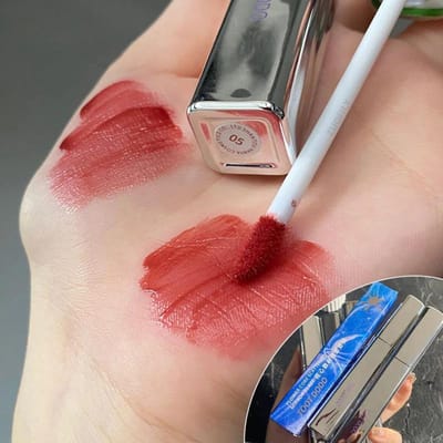Zilveren Tube Spiegel Lipgloss Koel Rood Hydraterende Nude Lipgloss Vloeibare Lippenstiften Langhoudende Make-up Cosmetica