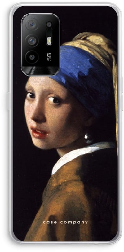 Case Company® - Hoesje geschikt voor Oppo A94 5G hoesje - The Pearl Earring - Soft Cover Telefoonhoesje - Bescherming aan alle Kanten en Schermrand