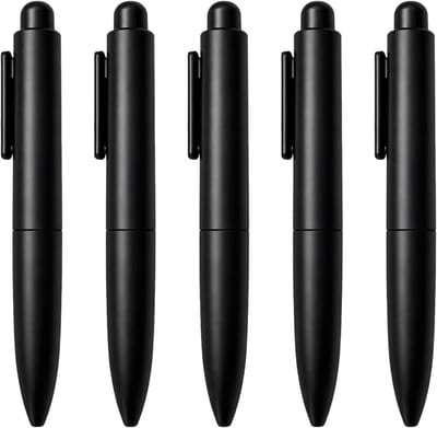 Gelpennen zwart, 0,5 mm zwarte inkt, drukknopontwerp, geschikt voor school, kantoor en dagelijks schrijven.
