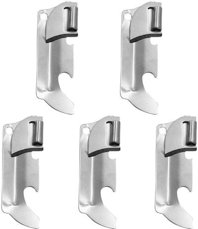 Dailygoods- Blikopener 5 Stuks - Handmatige/Flesopener - Draagbaar - Multifunctioneel - Roestvrij Staal - Compact Ontwerp