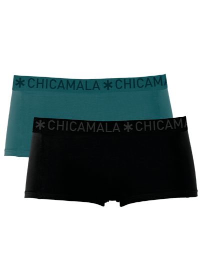 Chicamala – Boxershort Meisjes – 2 Pack – Normale Lengte – Onderbroek Meisjes – Lingerie – Ondergoed – Kleding – 95% Katoen – Meisjeskleding