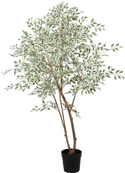Florafy Kunstplant Ficus Benjamina Variegata 185cm - Kunstplanten voor binnen - Onderhoudsvrij