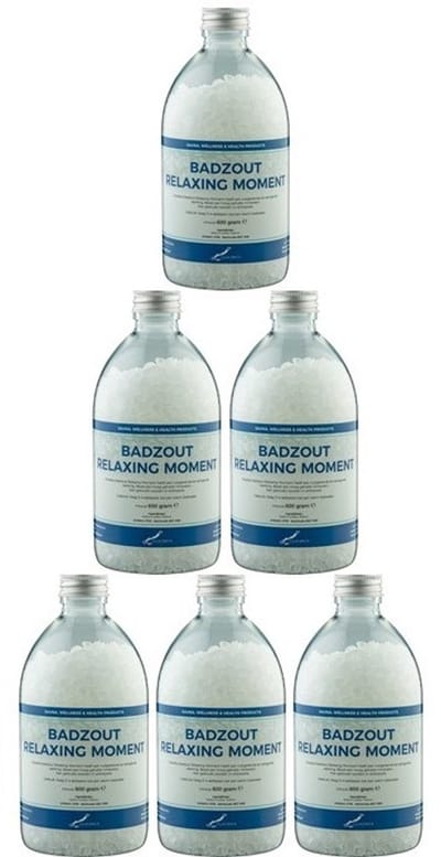 Claudius Badzout Relaxing Moment - 600 gram - Fles met aluminium dop - Set van 6 stuks