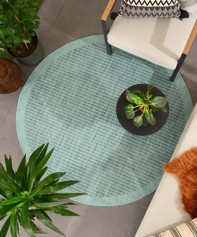 Buitenkleed rond - Coastal blauw 120