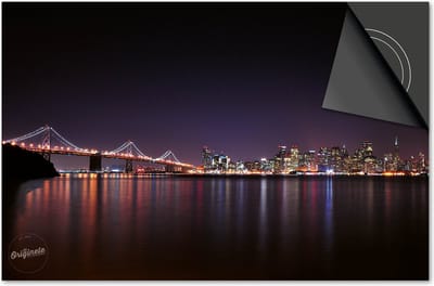 Inductie beschermer 60x60 - afdekplaat inductie mat - Dietrix Kookplaat beschermer - Exclusief - Steden - San Francisco Stad Kleur