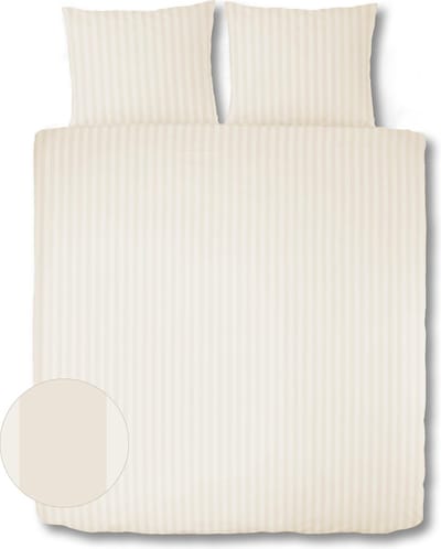 Dekbedovertrek Luxe Hotel collectie - 140 x 200 / 220 cm - 100% katoen/satijn 300TC - creme
