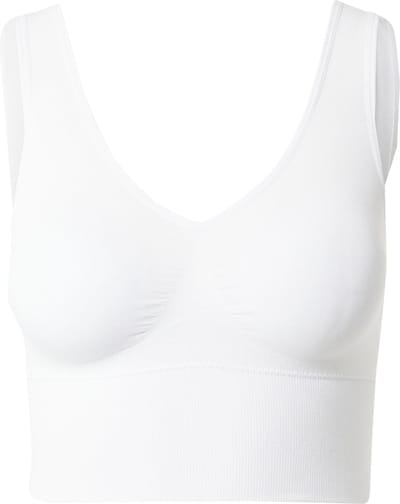 Magic Bodyfashion Maagband BH - Bamboe comfort Shape bra - Lange bh Top - Buik corrigerend - S - Wit