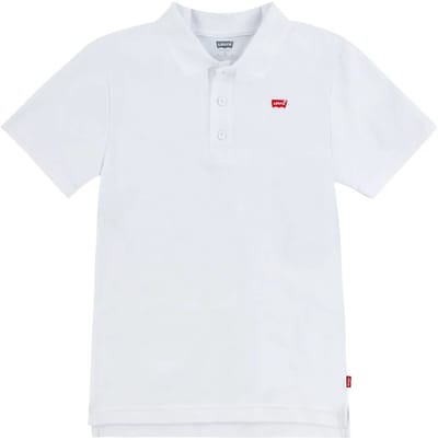 Levi´s ® Kids Back Neck Tape Korte Mouw Poloshirt Wit 14 Years Jongens