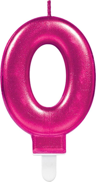 Amscan by Riethmuller - Riethmüller - Verjaardagskaars 0 Sparkling Celebrations Pink