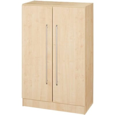 Vleugeldeurenkast 3 ordnerhoogten, B 800 x D 420 x H 1270 mm, esdoornpatroon