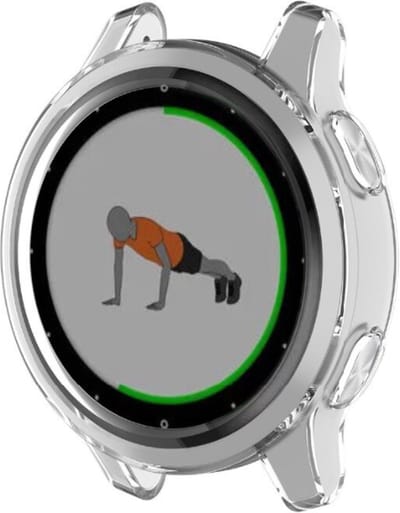 Strap-it TPU case protectie - transparant bescherm hoesje geschikt voor Garmin Vivoactive 4s - doorzichtige beschermhoes voor Vivoactive 4s