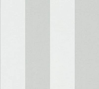 STREPEN BEHANG | Linnenstructuur - Wit Grijs - A.S. Création Pure Elegance