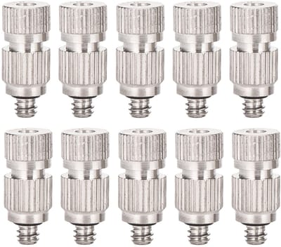 Dailygoods- Verneveling Nozzles 10 Stuks - Roestvrij Staal - Antiverstopping - Hogedruk Sproeier - Koelsysteem - Duurzaam Materiaal