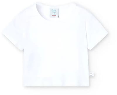 Boboli 498034 T-shirt Met Korte Mouwen Wit 6 Years Kinderen