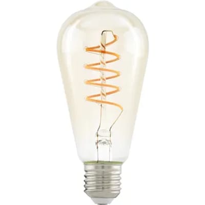 EGLO LED spot ST64 Spiral 4W/822 270 lumen amber 3-step dimmable E27