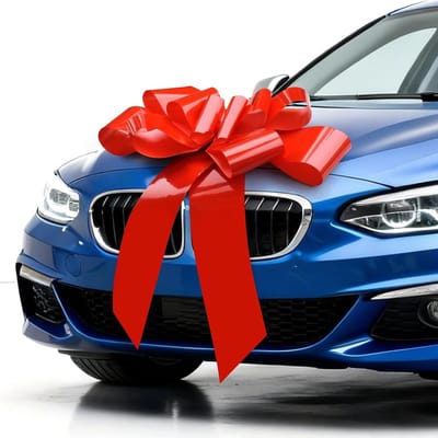 Grote Rode Cadeau Strik van 70 cm met 2 Zuignappen voor Auto, Fiets, Kerst, Bruiloft en Verjaardag