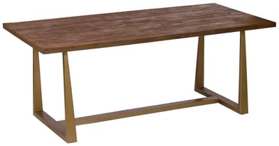 Tower Living Eettafel Belvedere - Rechthoek Bruin Hout - 180x100x77cm