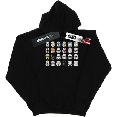 Star Wars Jongens Trooper Helmen Hoodie (Zwart)