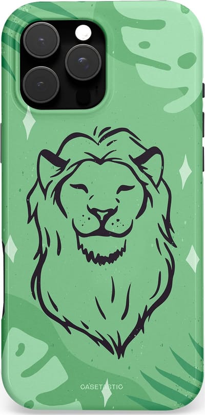 Casetastic hoesje geschikt voor Apple iPhone 16 Pro Max - MagSafe - Dubbellaagse bescherming - Trots in de jungle - Fashion Case - Mintgroen
