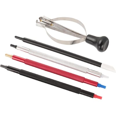 Outil de pose d'aiguilles de montre avec presse-aiguilles de montre, stylo nettoyeur de cadran, ensemble de protecteurs de cadran de montre, montre gray