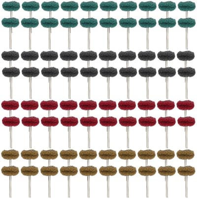 Set van 80 Slijp- en Polijstschijven met 3 mm Schroefdraad voor Rotatiegereedschap