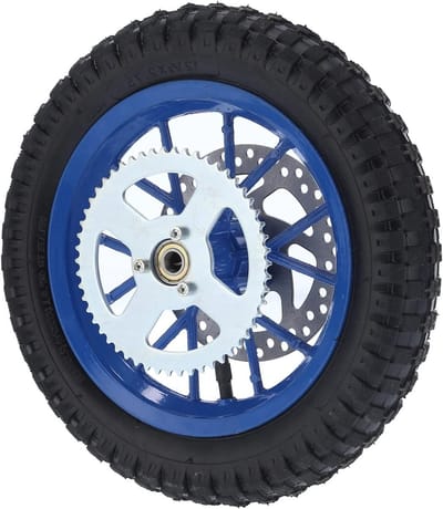 Mini dirt bike banden 12.5 x 2.75 inch, slipvrije rubberen stalen legering, vervangingsset voor 47Cc 49Cc 2-takt dirt bikes, achterwielassemblage, duurzame prestaties en grip
