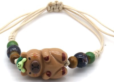 Kinderarmband – Capybara Design – Verstelbaar – Speels & Schattig – 8-21cm