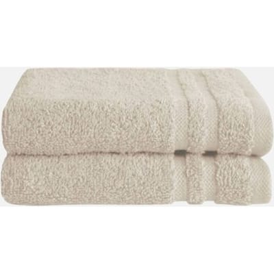 Byrklund Gastendoek - Set van 2 - Hotelkwaliteit - 100% katoen (BCI) - 500 g/m² - 30x50 cm - Beige