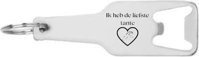 Akyol - ik heb de liefste tante flesopener - Liefde - beste tante ever - cadeautje - geschenk - verrassing - tante - aunt - liefde - 105 x 25mm