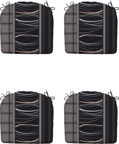 Madison - Zitkussen - Universeel - 4st - 46x48cm - Lines Grey - Grijs