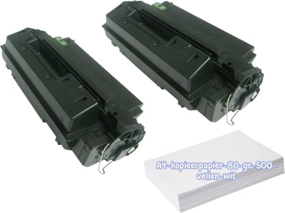 KATRIZ® Huismerk Toner Q2610A (HP 10A) – Zwart – 2x 6.000 Pagina’s +Kopieerpapier-A4-80GR-500vellen-wit | Geschikt voor HP Laserjet 2300/ HP Laserjet 2300L/ HP Laserjet 2300n/ HP Laserjet 2300dn/ HP Laserjet2300dtn
