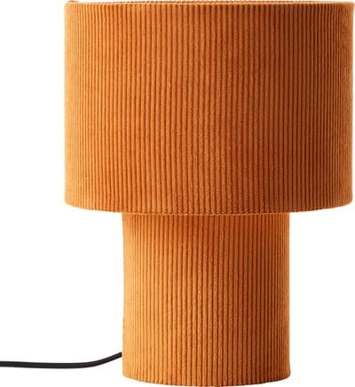 Brilliant Tony - Tafellamp - E27 max 1x25W - Ribstof - Oranje
