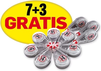 Mini Roller Correctietape 10 Stuks - Ideaal voor Wissing en Corrigeren