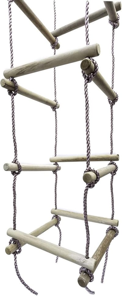 Stevige Touwladder XXL voor Buitenspelen - Perfect voor Speeltoren of Boomhut