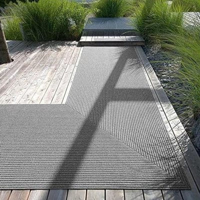 Veiligheidsmat tegen gladheid - Antislipmat Rubbervloer - Voorkomen van uitglijden - Open oppervlaktestructuur - 120 x 250 cm - Steen