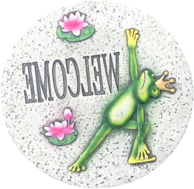 Tuin Stapstenen - Decoratieve Stenen - Tuin Aankleden - Vrolijke Figuur Decoratie - 27x2CM - Groen