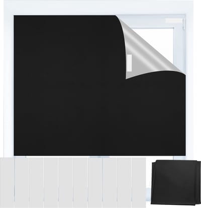 La'Moussawi ® Verduisterend Rolgordijn voor Dakramen, Eenvoudige Installatie zonder Boren, 150 x 200 cm, Ideaal voor Reizen en Thuisgebruik