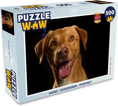 Puzzel Hond - Huisdieren - Portret - Legpuzzel - Puzzel 500 stukjes