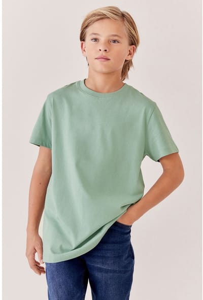 Next - Jongens - T-shirt met korte mouwen standaard pasvorm - Groen