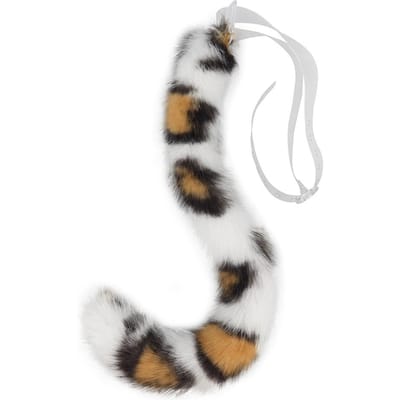 Handgemaakte nepbont Luipaard Lynx Staart Met Verstelbare Riem Pluizig Cosplay Accessoires Halloween Kostuum Accessoires Schattige Dierestaart about 80cm