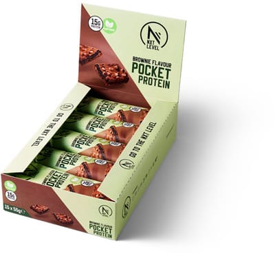 NXT Level® High Proteïne Repen - Protein bar - Brownie - Vegan - Low Calorie & Low Sugar - 15 eiwitrepen