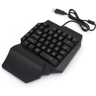 Eenhands Toetsenbord voor PUBG Computer Mechanisch Gaming Accessoire met Opvallende Verlichting